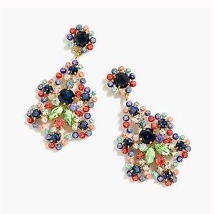 NWT J. Crew Crystal and acetate statement earrings